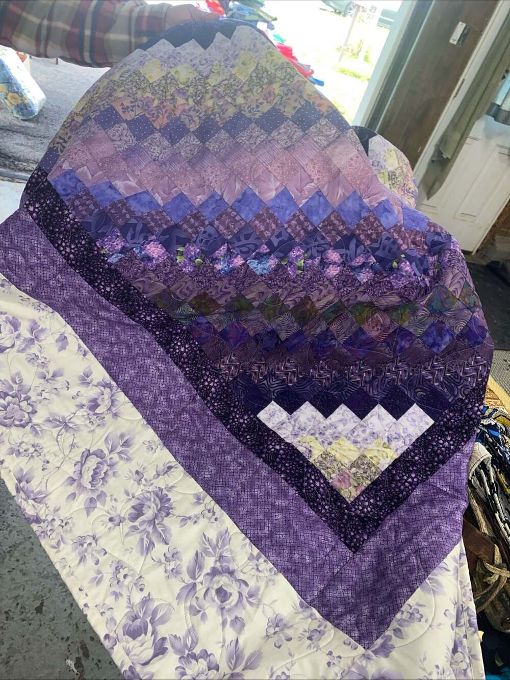 Hand made Patchwork Quilt- King Size
